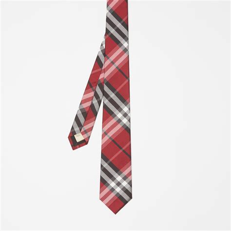 burberry tie white red|Burberry classic tie.